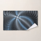 Plastic Blue Gray 3D Fraktal Kunst Modernes Abstra Handtuch (Handtuch)