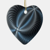 Plastic Blue Gray 3D Fraktal Kunst Modernes Abstra Keramik Ornament (Rechts)