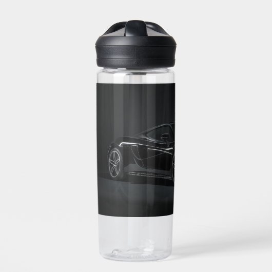 Plastic bottle with black mclaren trinkflasche (Vorderseite)