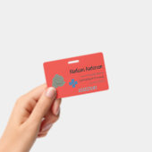 Plastic Event Pass - Horizontal.ID.Office.Abzeiche Ausweis (Handheld)