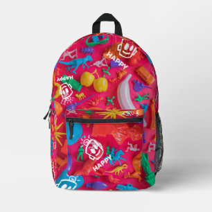 Plastic HAPPY Backpack Bedruckter Rucksack