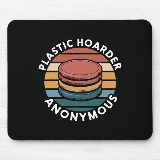 Plastic Hoarder Anonymous Disc Golf Designs für En Mousepad (Vorne)