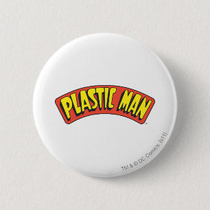 Plastic Man-Logo Button