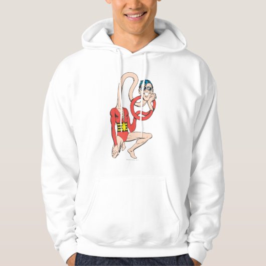 Plastic Man Rubberneck-Pose Hoodie (Vorderseite)