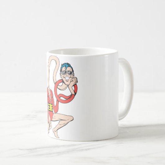 Plastic Man Rubberneck-Pose Kaffeetasse (VorderseiteRechts)