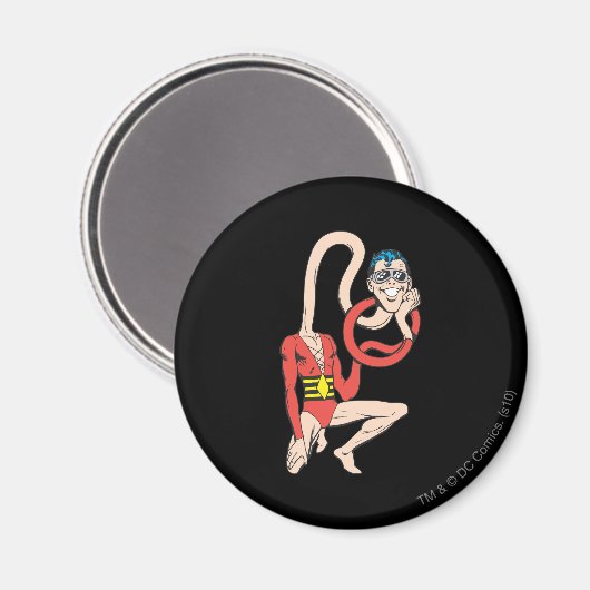 Plastic Man Rubberneck-Pose Magnet (Vorderseite/Rückseite)