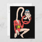 Plastic Man Rubberneck-Pose Postkarte (Vorne/Hinten)