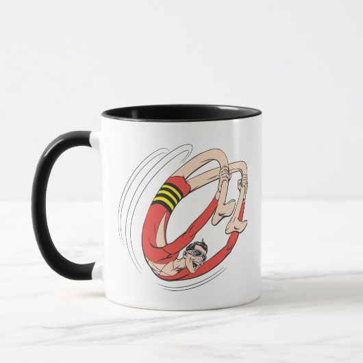 Plastic Man Rückwärts-Rad Tasse (Links)