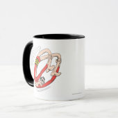Plastic Man Rückwärts-Rad Tasse (Vorderseite Links)