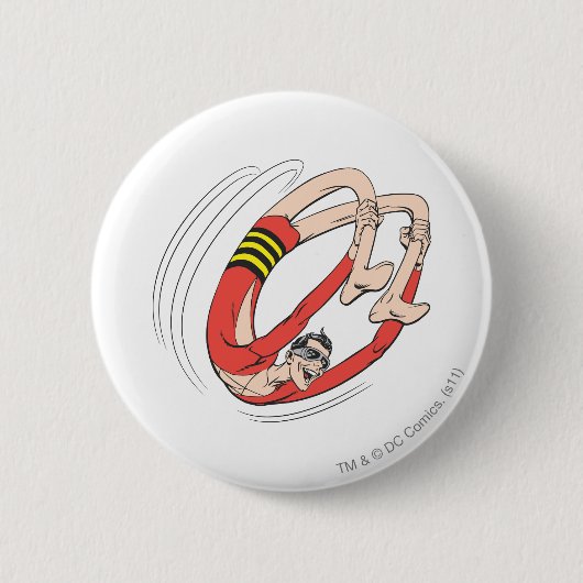 Plastic Man Rückwärtsrolle Button (Vorderseite)