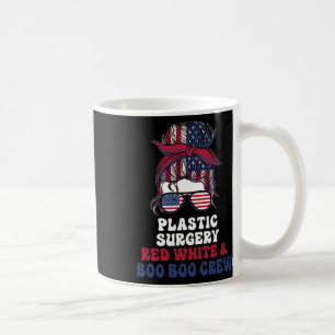 Plastic Operation Nurse Messy Bun 4. Juli Kaffeetasse