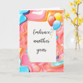 Plastic Psychedelic Abstrakt für Geburtstag Karte (Gelbe Blume)