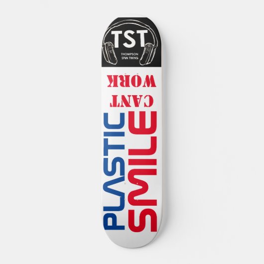 PLASTIC SMILE CANT WORKeboard Skateboard (Vorderseite)