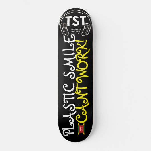 PLASTIC SMILE CANT WORKeboard Skateboard (Vorderseite)
