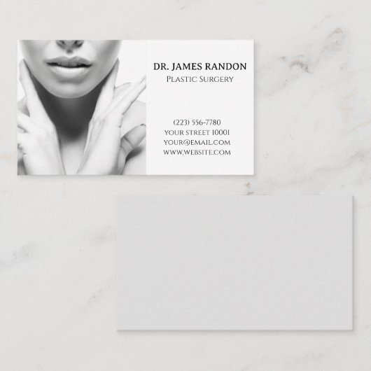 Plastic Surgery Visitenkarte (Vorne/Hinten)
