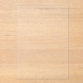 Plastik 5"x7" Leere Hochzeitskur-Tischnummer Acryleinladungen (Vorderseite)