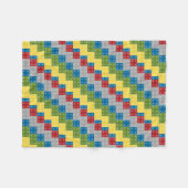 Plastik blockiert Muster-Illustration Fleecedecke (Vorderseite (Horizontal))