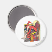 Plastik-Mensch Formverschiebungen in der Stadt Magnet (Vorderseite/Rückseite)