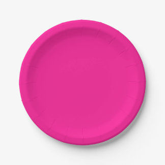 Plastik Pink Pappteller