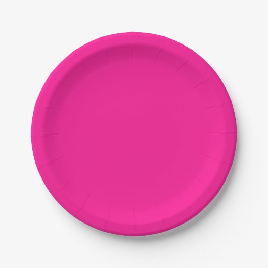 Plastik Pink Pappteller (Vorderseite)