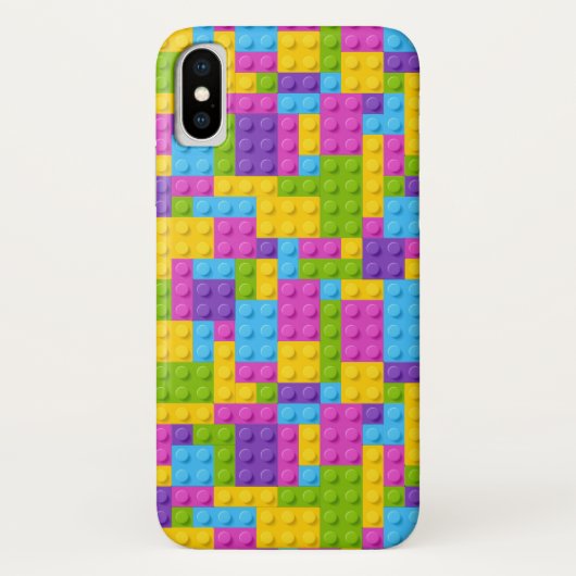 Plastikbau blockiert Muster Case-Mate iPhone Hülle (Rückseite)