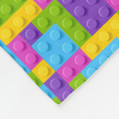 Plastikbau blockiert Muster Fleecedecke (Ecke)