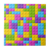 Plastikbau blockiert Muster Fliese (Vorderseite)