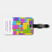 Plastikbau blockiert Muster Gepäckanhänger (Rückseite horizontal)