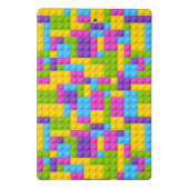 Plastikbau blockiert Muster Mini Klemmbrett (Rückseite)