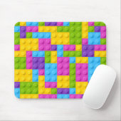 Plastikbau blockiert Muster Mousepad (Mit Mouse)