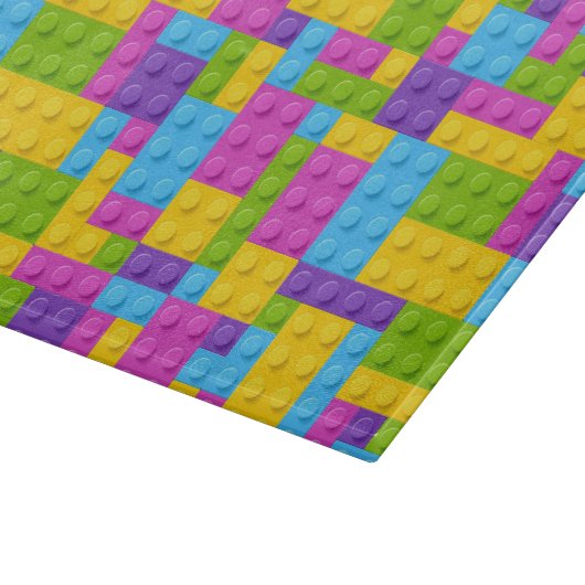 Plastikbau blockiert Muster Schneidebrett (Ecke)