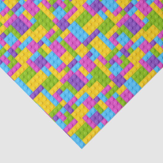 Plastikbau blockiert Muster Seidenpapier (Ausschnitt)