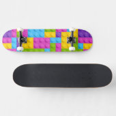 Plastikbau blockiert Muster Skateboard (Horizontal)