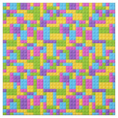 Plastikbau blockiert Muster Stoff (Muster)