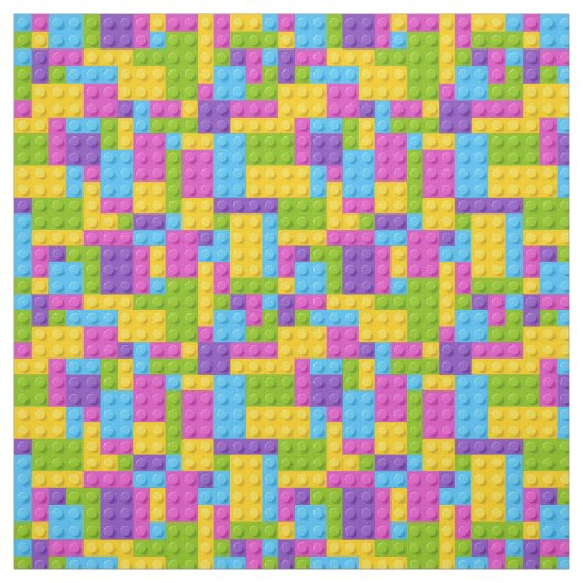 Plastikbau blockiert Muster Stoff (Muster)