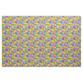 Plastikbau blockiert Muster Stoff (Fat Quarter (45,7 x 55,9 cm))