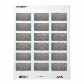 Plastikblasen Textur Adressaufkleber (Vorne)