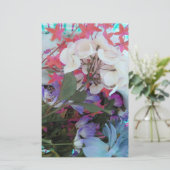 PlastikBlumen-Blumenstrauß Briefpapier (Stehend Vorderseite)