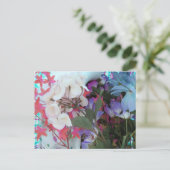 PlastikBlumen-Blumenstrauß Postkarte (Stehend Vorderseite)