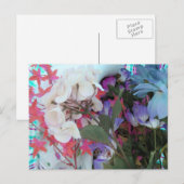 PlastikBlumen-Blumenstrauß Postkarte (Vorne/Hinten)