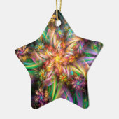 PlastikBlumen-Spirale Keramikornament (Links)