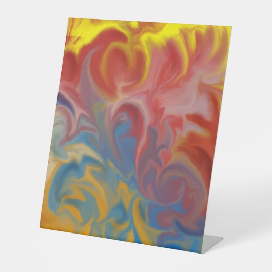 Plastikbodenzeichen 10"X12" Sockelschild (Vorderseite)