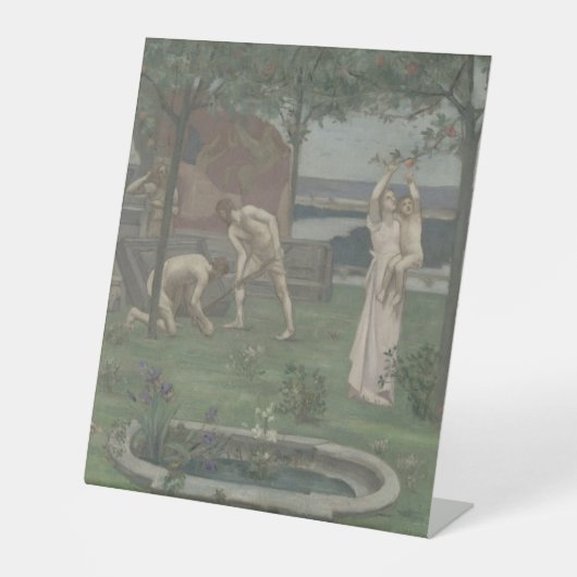 Plastikbodenzeichen 10"X12" Sockelschild (Vorderseite)