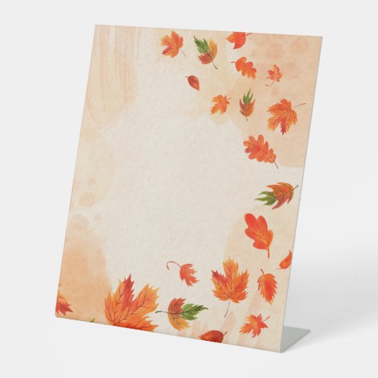 Plastikbodenzeichen 10"X12" Sockelschild (Vorderseite)