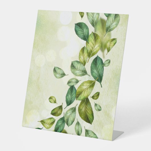 Plastikbodenzeichen 10"X12" Sockelschild (Vorderseite)