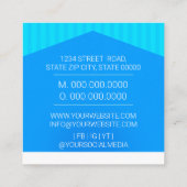 Plastikchirurg / Arzt / Chirurgen-Assistent Quadratische Visitenkarte (Rückseite)