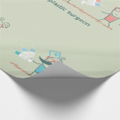 Plastikchirurg Geschenkpapier (Ecke)