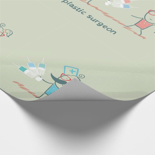 Plastikchirurg Geschenkpapier (Ecke)