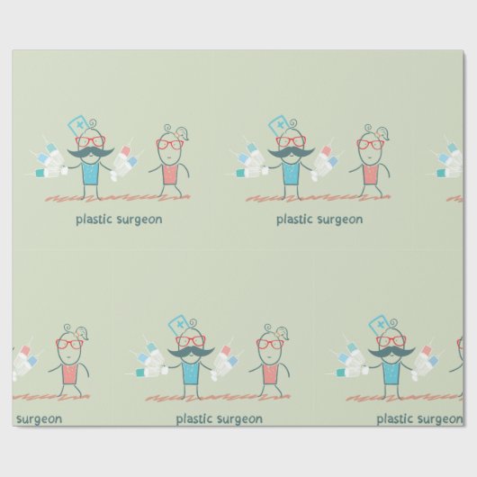 Plastikchirurg Geschenkpapier (Flach)