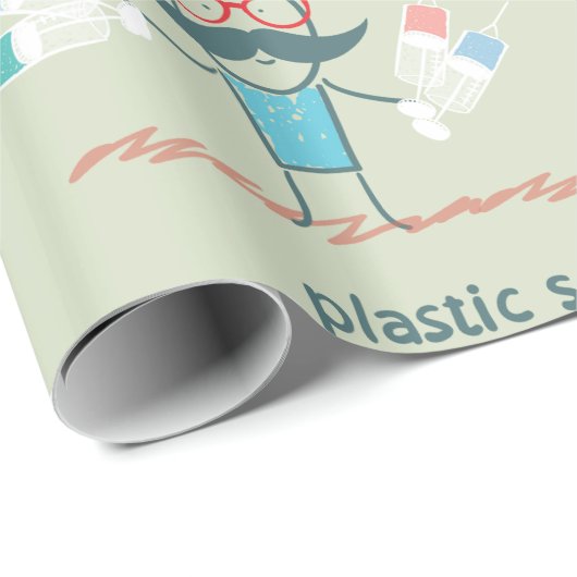 Plastikchirurg Geschenkpapier (Rolleneckpunkt)